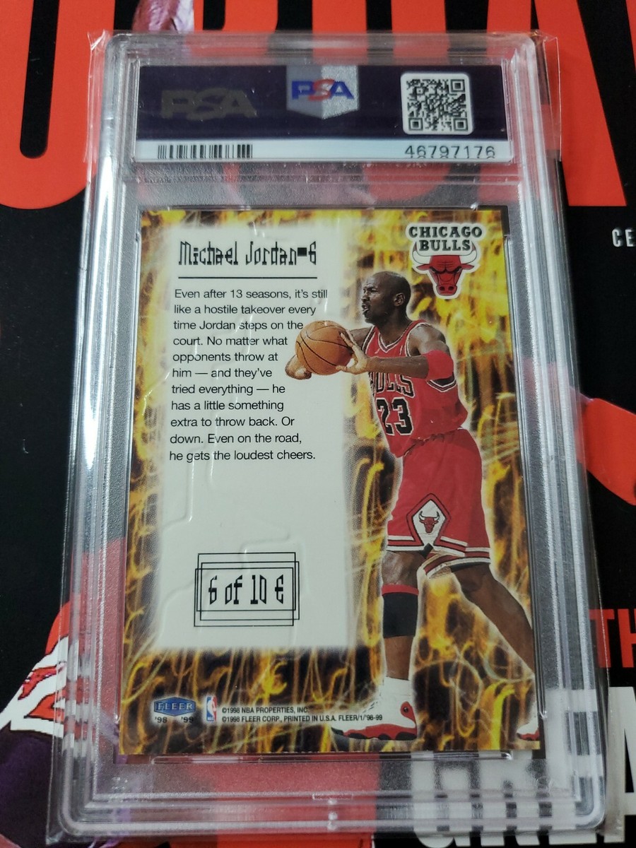 1998-99 Fleer Electrifying Michael Jordan #6 PSA 9 MINT