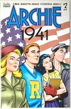 ARCHIE 1941 Comic Issue 2 — Main Cover — Archie Publications 28 Pages WWII Era