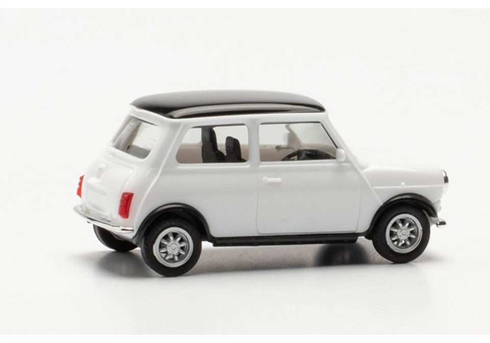 Herpa Mini Cooper classica bianco/nero 1:87 421058 modellismo - Immagine 2 di 4