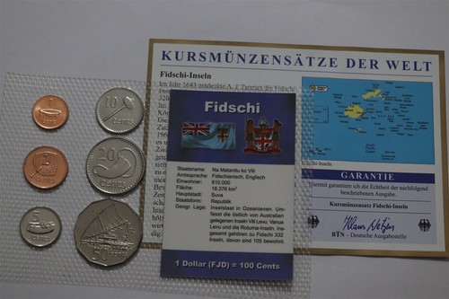 π§ π«π― FIJI ISLANDS MINT SET WITH COA B71 #288