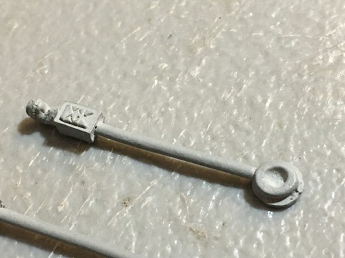 A23497 WARHAMMER 40K SPACE ORKS METAL SNAKEBITE BACK BANNER POLES GW - 第 4/6 張圖片