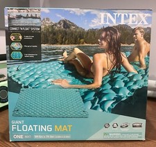 Intex Giant Inflatable Floating Mat Connect Float System Lake 114" x 89" New