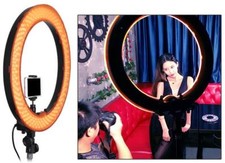 18" Photography Ring Light 240PC LED Bulb 5500K Studio Dimmable Lamp Beauty Eye