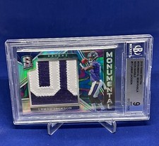 LAMAR JACKSON 2018 PANINI SPECTRA NEON MARBLE 2 CLR PATCH RC #D 3/4 BGS 9 POP 2