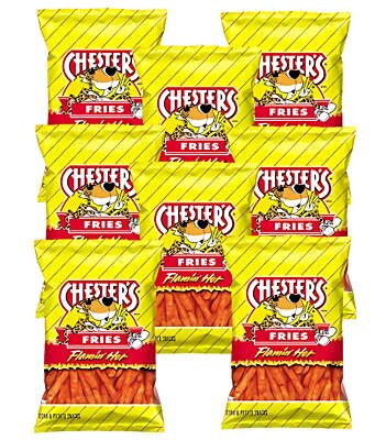 Chester's Flamin' Hot Fries, 1.75 oz bags (Pack of 8)