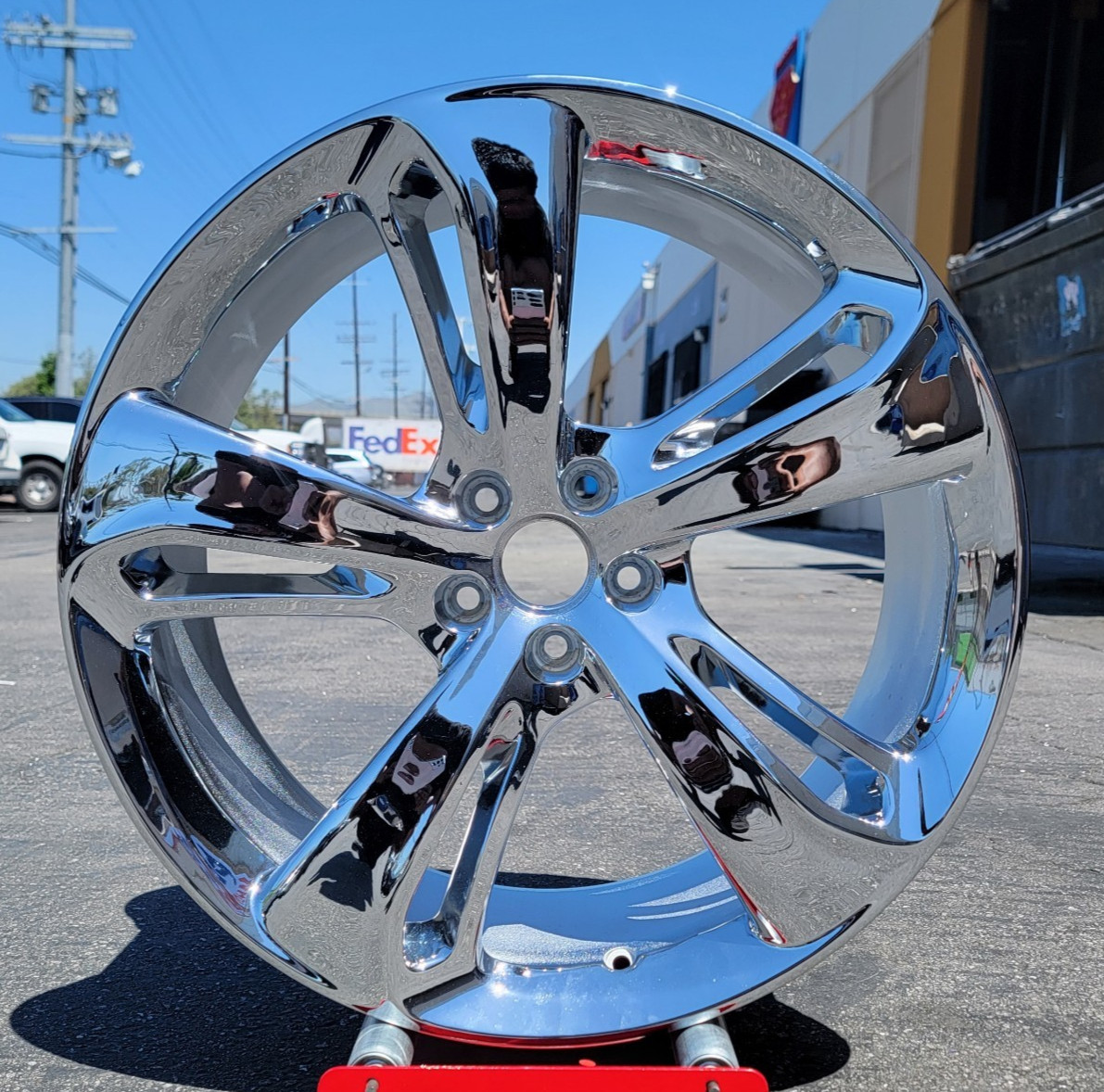 1-CHROME Bentley Speed 21 Wheels OEM Continental Flying Spur 3W0601025FC