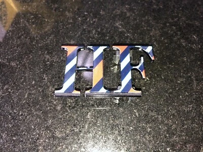 HF Emblem Kühlergrill Badge Front Grille Lancia Delta HF Turbo Vergaser Metall - Bild 1 von 2