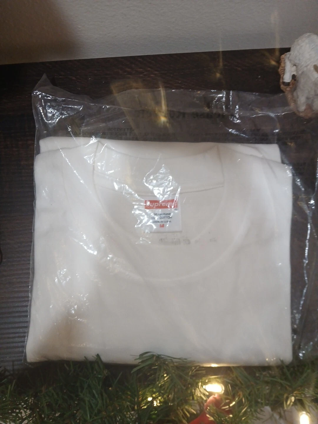 Tee shirt blanc Supreme Milan Last Supper Box logo SS21 taille M
