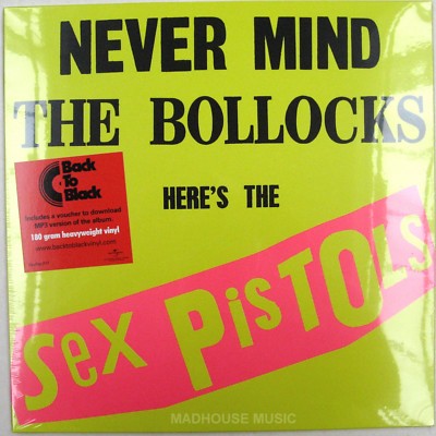 Sex Pistols LP Never Mind The Bollocks 180 Gram Heavyweight Vinyl