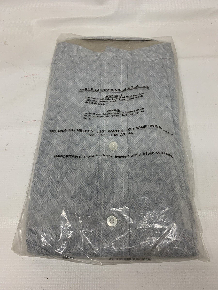 60’s Tapered’n’DONLIN Shirt VTG 60s Donlin Tapered 'n Tails Button Shirt Sz M Silver