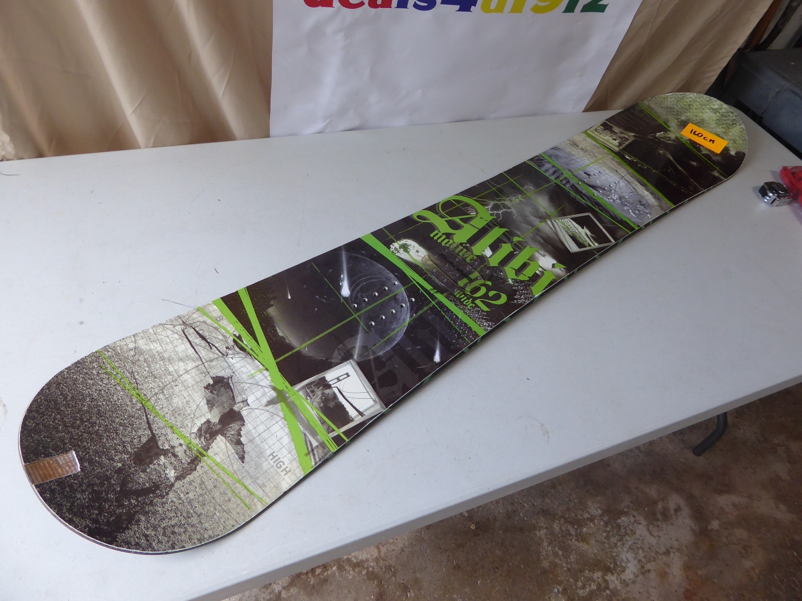 ALIBI Motive 162 Snowboard, no bindings, Good Pre Owned Condition! ALIBI Motive 162 Snowboard, no bindings, Good Condition! Pre Owned Condition! Good 6a621d