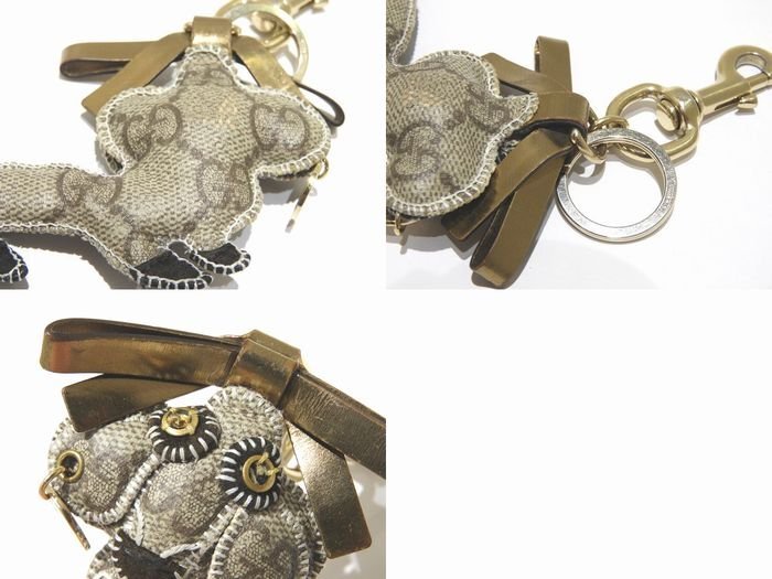 Gucci Guccioli Dachshund Sausage Dog Keychain Keyring… Gem