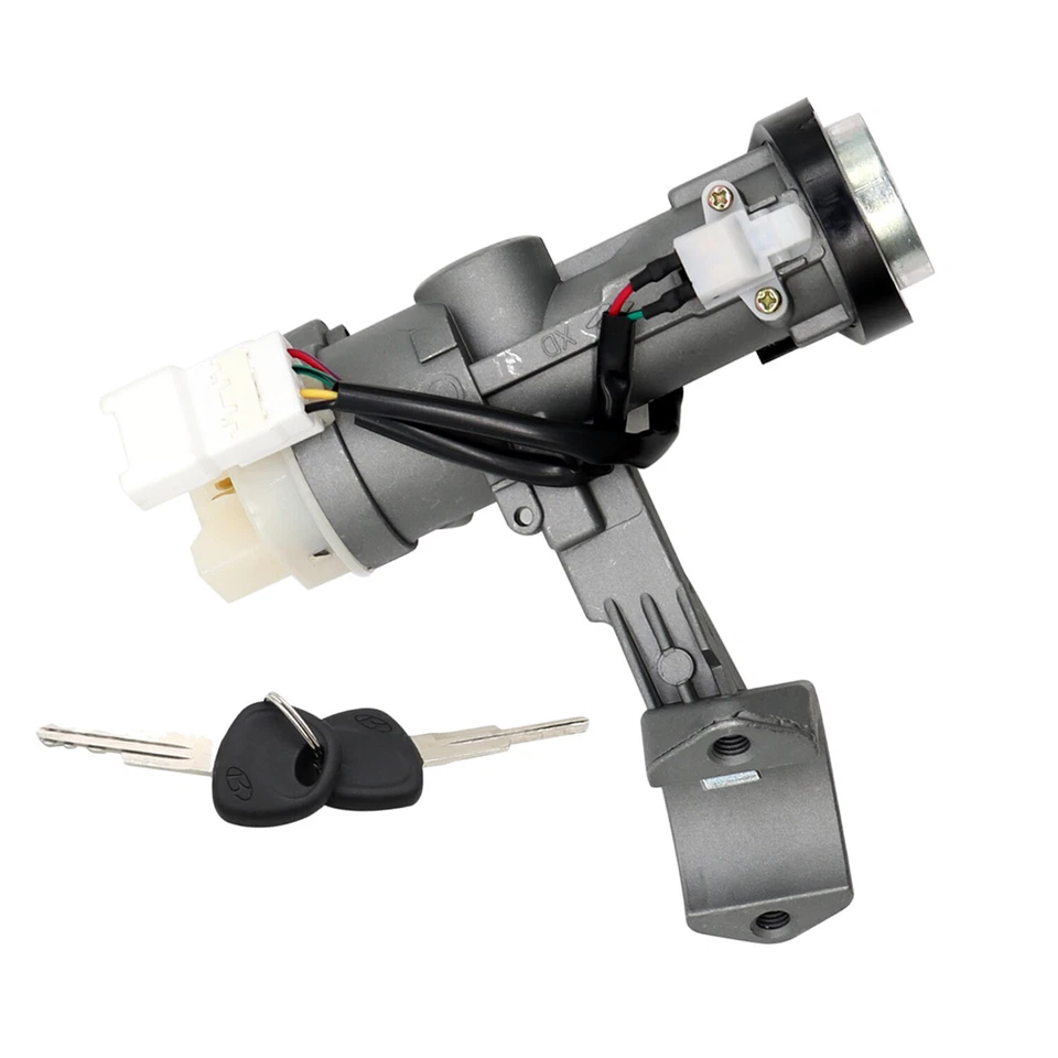 Conjunto de interruptor de cilindro de bloqueo de encendido con llave para Hyundai Elantra 2001-2006 2,0 L Foto 4 de 4