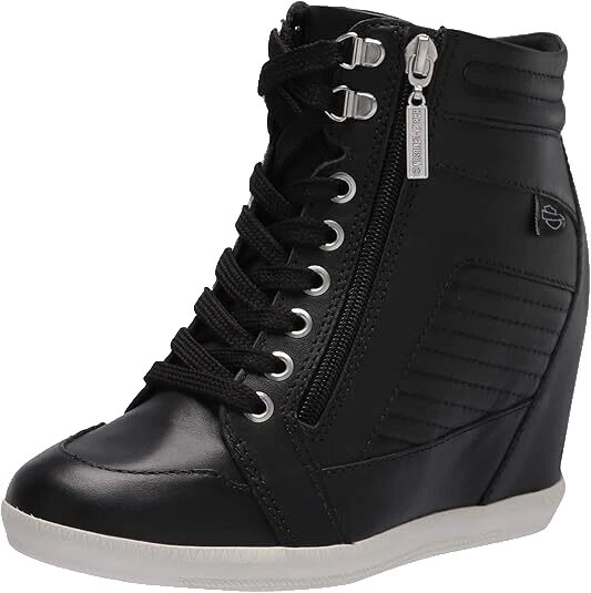 Partido Harley-Davidson/Parte superior de cuero de mujer de cóctel