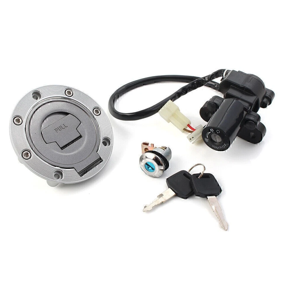 Ignition Switch Lock Fuel Gas Cap Key Set For Yamaha YZF R1 1998-1999 2004-2012 - Imagem 3 de 4