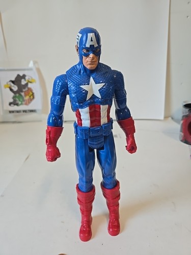 2019 Captain America-Figure Only-12" Hasbro Hero Series Avengers Marvel Dm - Picture 8 of 8