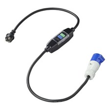 Adapterkabel 150cm 3x 2,5mm&sup2; von Schuko nach CEE + Fehlerstromschutzschalter