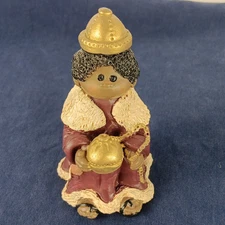 Little Blessings Nativity Scene Figure With Gift Resin Vtg Retro Replacement