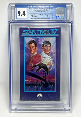CGC 9.4 A+ Star Trek IV The Voyage Home VHS 1987 Paramount Sealed V-Overlap