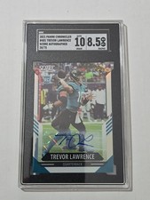 2021 Panini Chronicles Trevor Lawrence Score Auto RC #401 #d/75 SGC 8.5 NM-MT+