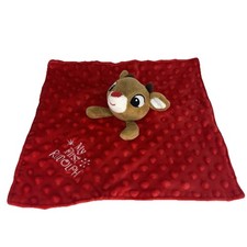 Rudolph The Red Nose Reindeer My First Christmas Lovey Baby Security Blanket 12