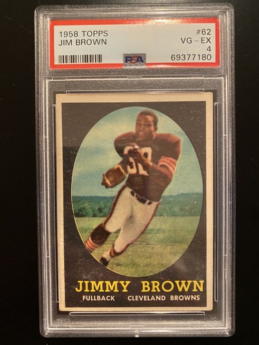 1958 Topps Jim Brown RC #62 PSA 4