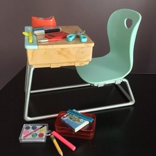 Our Generation 18 Doll Student Desk Supplies Awesome Academy School Classroom