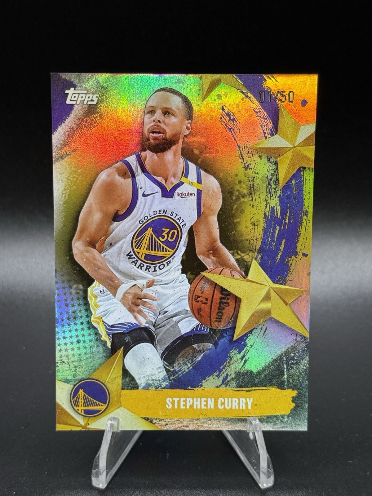 2025-26 Topps Basketball Stars Of The NBA Stephen Curry Gold 01/50 eBay 1/1