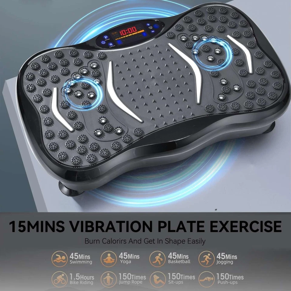 Power Vibration Plate Vibrating Machine Platform Exercise Body Shaker Massager - Image 2 of 4