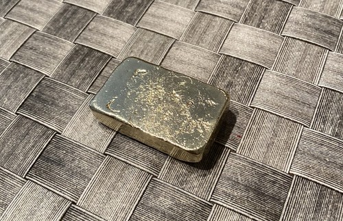 Nordic Gold Bar 4.4 oz Hand Poured Copper Alloy Casting Crafts Jewelry Making - Picture 4 of 4