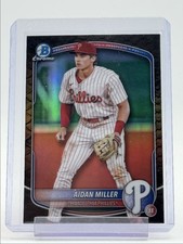 AIDAN MILLER 2025 BOWMAN CHROME REPTILIAN REFRACTOR PHILLIES B Q3478