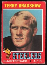 1971 Topps Terry Bradshaw Rookie #156 - Pittsburgh Steelers - HOF RC FR