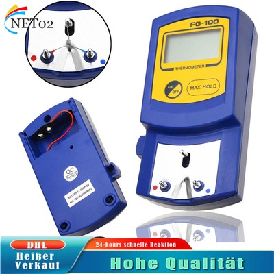 LCD FG-100 Soldering Iron Tip Thermometer Temperature Tester Display 0-700  DE
