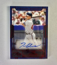 2023 Panini Three and Two Timeless Moments Tom Glavine Auto #TM-9 Red /3 (AU)
