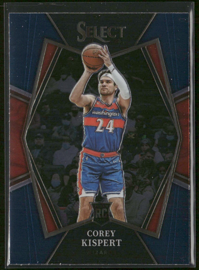 Corey Kispert 2021-22 Panini Select Blue (Retail Base) #176 RC Wizards