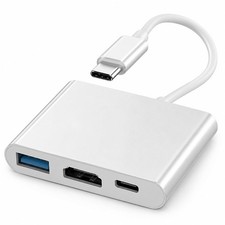 USB Multiport Digital AV Converter with 3 in 1 USB Hub, 4K HDMI, PD 100W Port...
