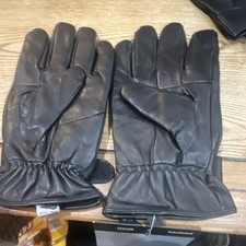 Insulated Genuine Leather Gloves Black Men's L/XL Lined Wrist Winter 7