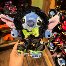 Authentic HK Disney 2026 Halloween Stitch Cartoon Plush Doll Ages 13 Gifts New