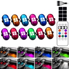 Upgraded Wireless LED Lights for Car, Rechargeable Interior Car Lights 12pcs