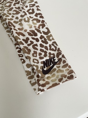Nike Kids Brown Leopard Print Leggings Girls 4 (3-4 years) - Picture 11 of 11