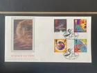 06/06/1995 UK GB Silk FDC - SCIENCE FICTION w/ H.G Wells Into the Future SHS