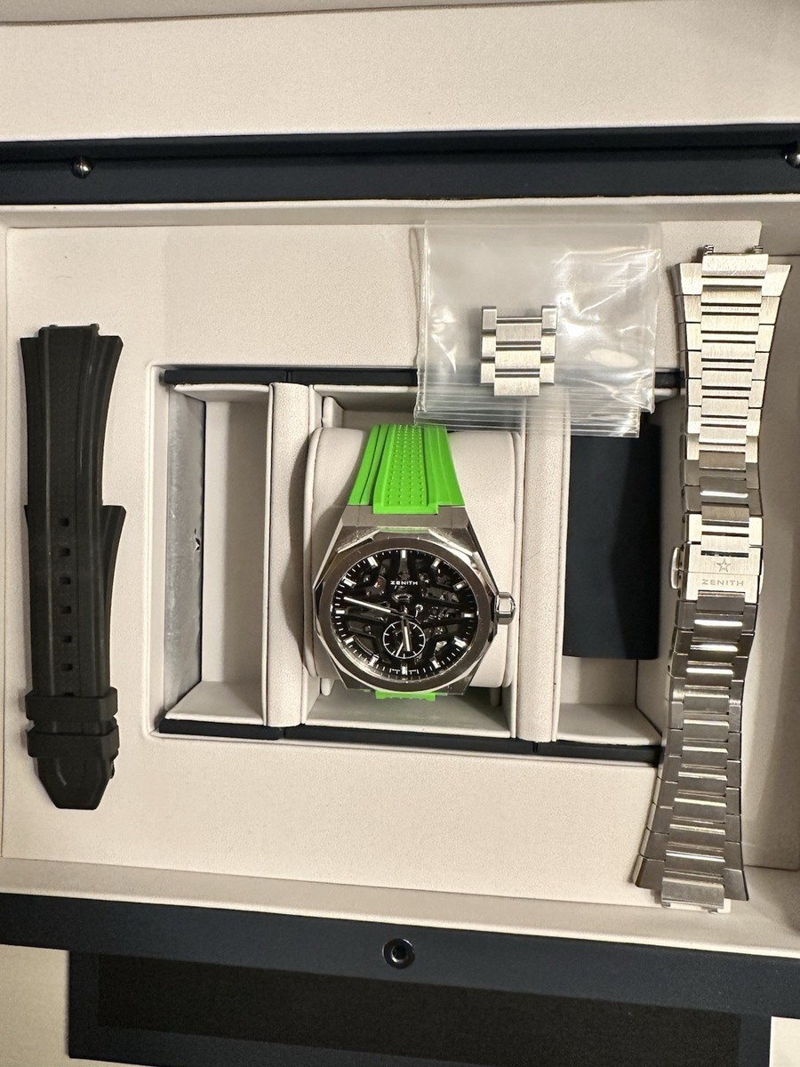 【世界限定100枚】Death NYC　JJ013 Zenith Defy Skyline Skeleton 41mm Mens Watch Black 49.9300