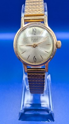 Vintage Damenarmbanduhr Slava 17 Jewels   Vergoldet AU   Made in USSR   Läuft