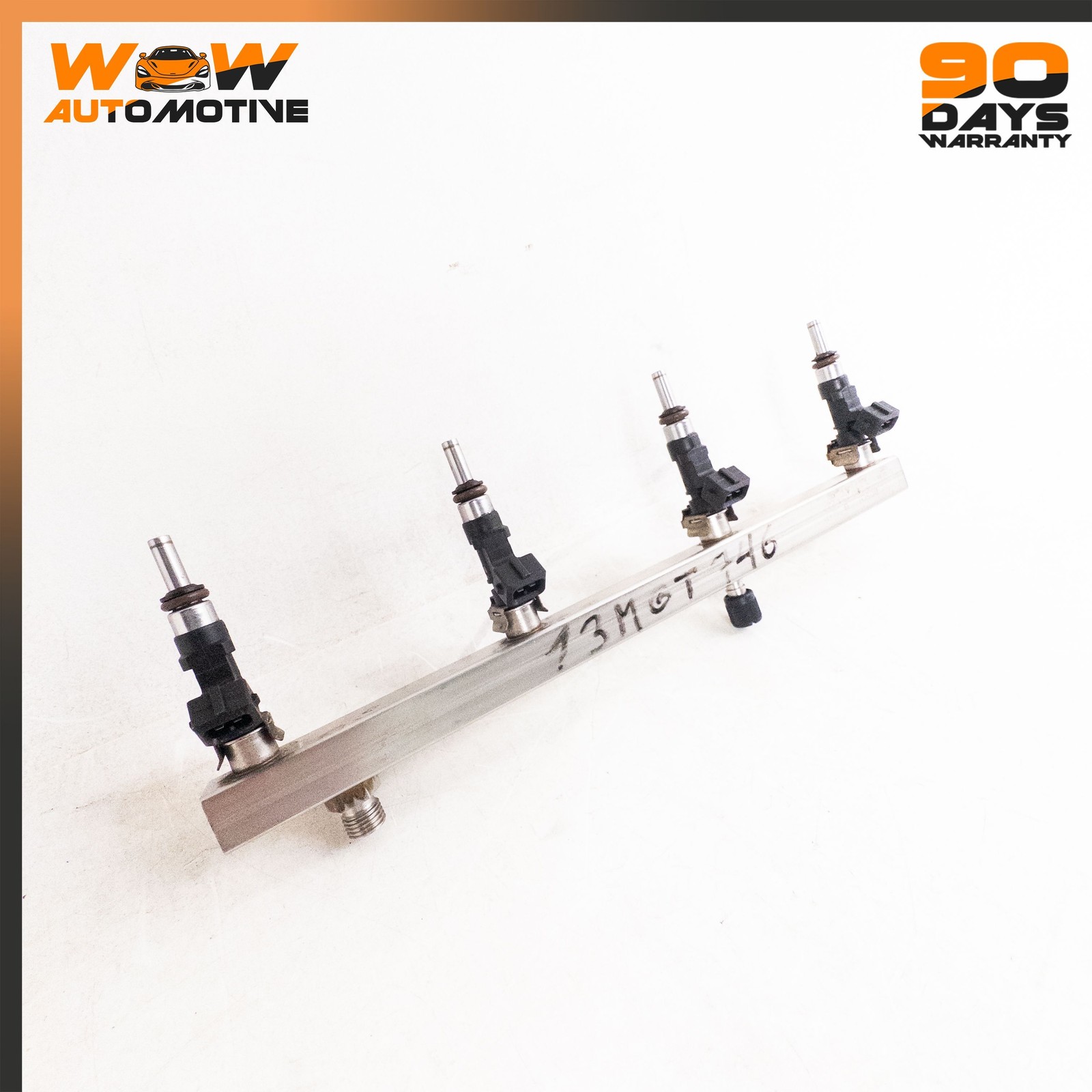 03-19 MASERATI GRANTURISMO S RIGHT LEFT FUEL INJECTOR RAIL LINE INJECTOR SET OEM