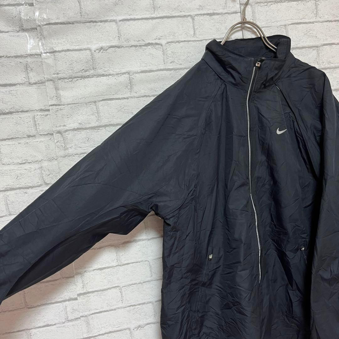 NIKE Nylon Jacket with One Point Logo Black | eBay