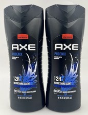  2 Axe Phoenix Crushed Mint  Rosemary 12H Refreshing Scent Body Wash 16oz each