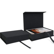 Linen 8" x 10" Photo Cases and Postcard Keeper Storage Container Box 1Pcs for...