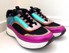 KURT GEIGER sneakers Kensington metallic women 7 1/2 EU 38.5 London eagle RARE