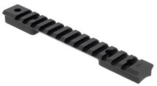Warne Mountain Tech Rail For Ruger American Centerfire LA Zero MOA Black - 7685M