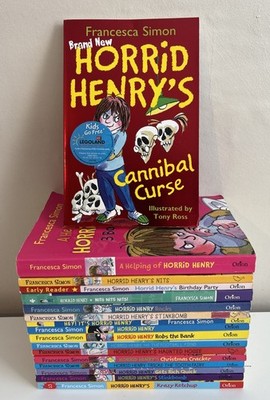 HORRID HENRY BOOK BUNDLE X 17 - FRANCESCA SIMON - PAPERBACK - CHILDREN S JOB LOT